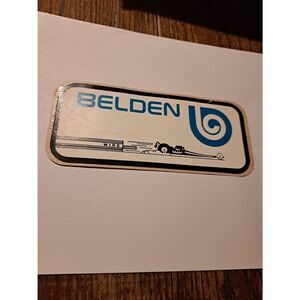 Vintage Original RARE Belden Wire Dragster Race Car Hot Rat Rod Sticker Decal